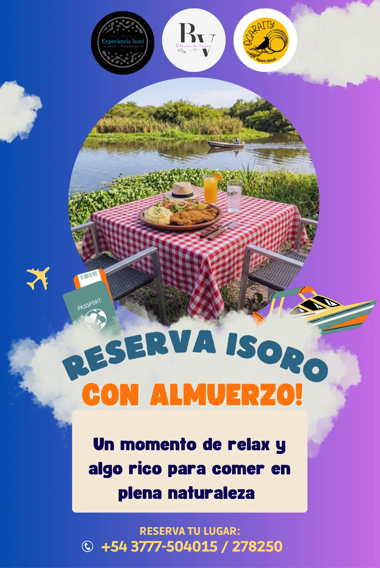 Reserva Isoró con almuerzo